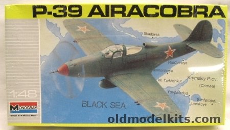Monogram 1/48 P-39 Airacobra, 5213 plastic model kit